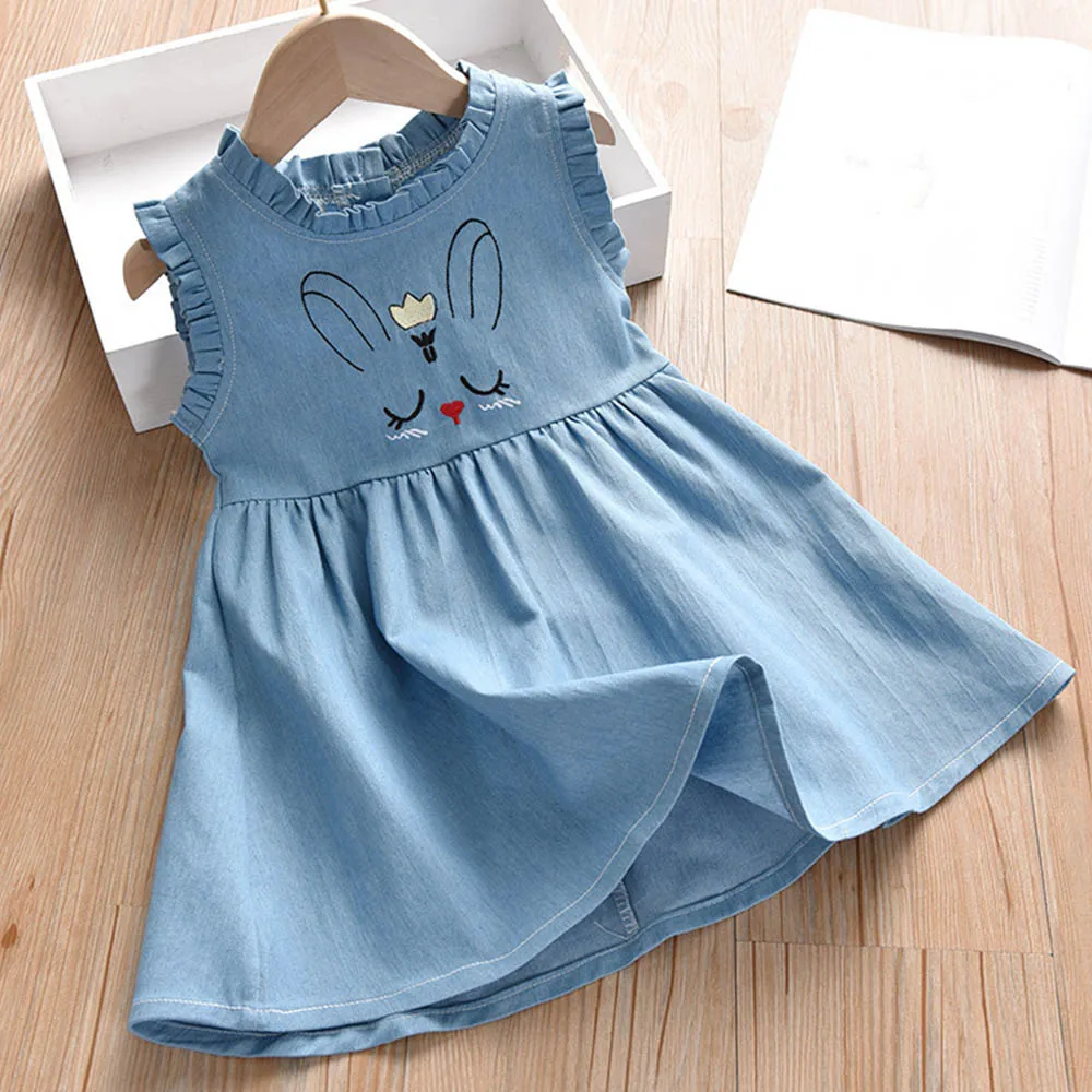 Amya Baby Kids Summer Denim Dress For Girls Sleeveless Blue Cartoon Embrodiery Princess Toddler Clothes Girls Dresses For Party
Amya Baby Kids Summer Denim Dress For Girls Sleeveless Blue Cartoon Embrodiery Princess Toddler Clothes Girls Dresses For Party