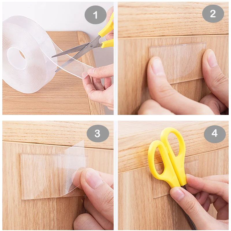 3M/5M Nano Magic Tape Double Sided Transparent NoTrace Reusable Waterproof Adhesive Tape Sticker Cleanable Home Garden Gekkotape
3M/5M Nano Magic Tape Double Sided Transparent NoTrace Reusable Waterproof Adhesive Tape Sticker Cleanable Home Garden Gekkotape