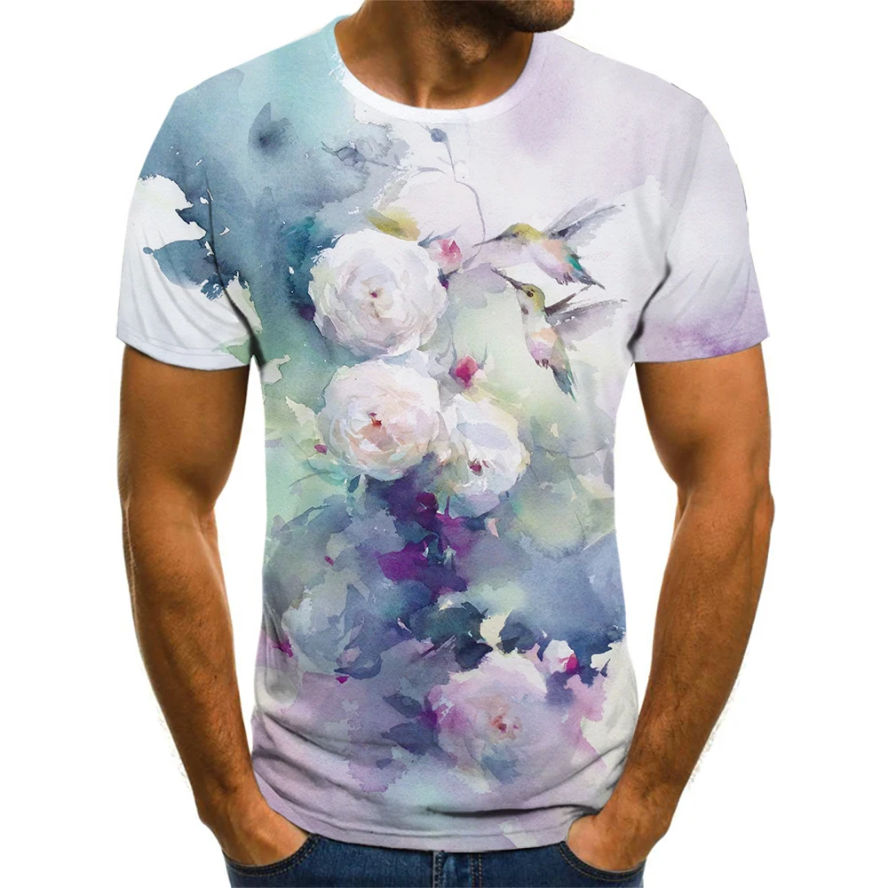 3D Printing Men's T-shirt Fashion Watercolor Splash Ink Casual Top Hip-hop Streetwear Summer O-neck Short Sleeve
3D Printing Men's T-shirt Fashion Watercolor Splash Ink Casual Top Hip-hop Streetwear Summer O-neck Short Sleeve