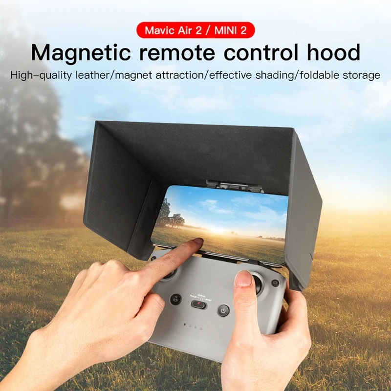 Foldable Magnetic Remote Control Sun Hood Sunlight Reflection Prevent Cover for Mavic Air 2 / Mavic Mini 2 Accessories
Foldable Magnetic Remote Control Sun Hood Sunlight Reflection Prevent Cover for Mavic Air 2 / Mavic Mini 2 Accessories