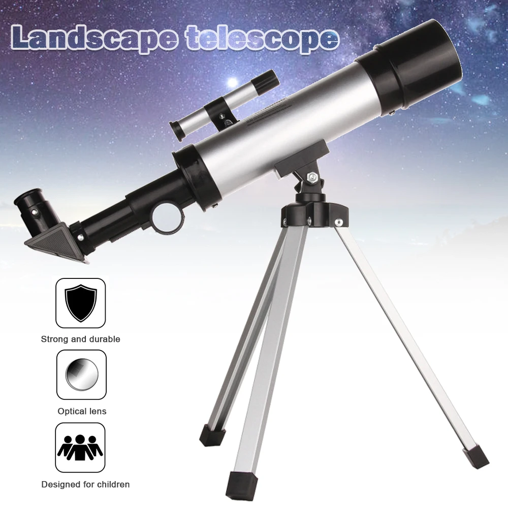 Telescope 50mm Aperture And 360mm Focal Length Portable Travel Astronomy Refractor Telescope With Tripod For Kids And Beginner
Telescope 50mm Aperture And 360mm Focal Length Portable Travel Astronomy Refractor Telescope With Tripod For Kids And Beginner