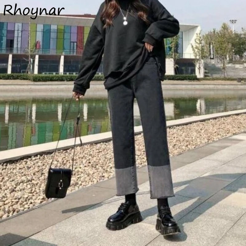 Vintage Jeans Womens Spring All-match Fashion Soft Streetwear Simple Female Chic New Panelled Loose Daily Ankle-length Trouser
Vintage Jeans Womens Spring All-match Fashion Soft Streetwear Simple Female Chic New Panelled Loose Daily Ankle-length Trouser