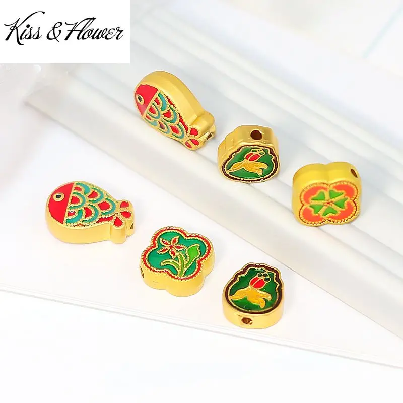 QEENKISS AC9110 2021 Fine DIY Jewelry Making Accessories Findings Fittings Bracelet Necklace Retro Fish Flower Lotus Spacer Bead
QEENKISS AC9110 2021 Fine DIY Jewelry Making Accessories Findings Fittings Bracelet Necklace Retro Fish Flower Lotus Spacer Bead