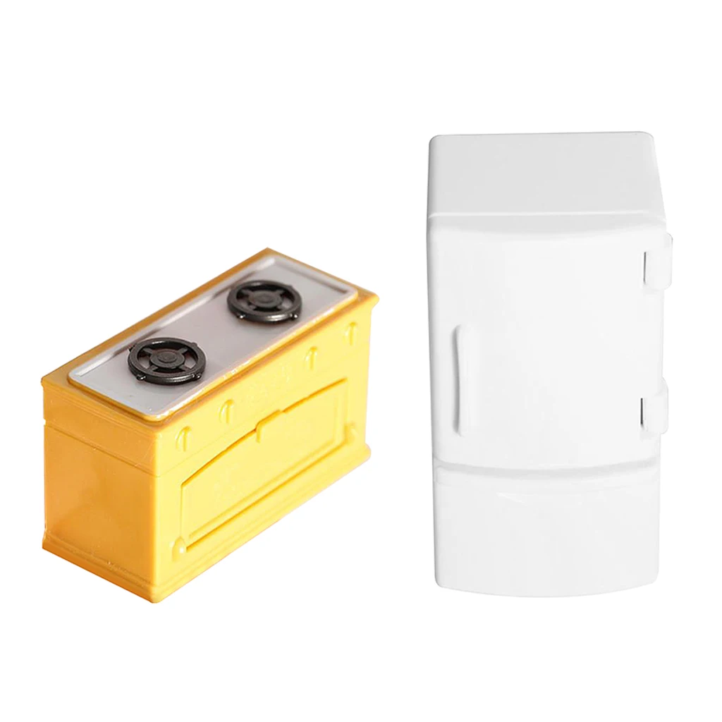 1:12 Scale Doll House Fridge Refrigerator & Stove Burner Kitchen Furniture 
1:12 Scale Doll House Fridge Refrigerator & Stove Burner Kitchen Furniture