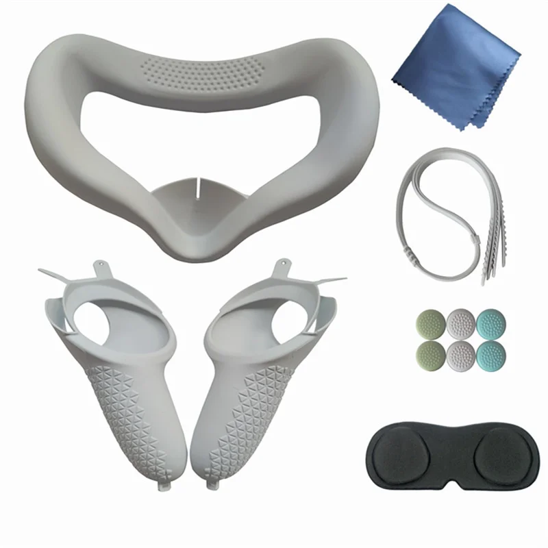 VR Accessories Protective Cover For Oculus Quest 2 VR Touch Controller Case With Knuckle Strap Handle Grip For Oculus Quest 2
VR Accessories Protective Cover For Oculus Quest 2 VR Touch Controller Case With Knuckle Strap Handle Grip For Oculus Quest 2