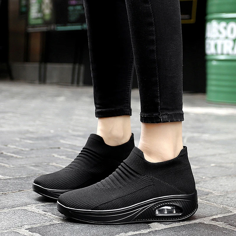 Slip-on Air Sole Shoes for Women Sneakers Breathable Fly Knitting Casual Shoes Female Plus Size 35-42 Round Toe Ladies Sneakers
Slip-on Air Sole Shoes for Women Sneakers Breathable Fly Knitting Casual Shoes Female Plus Size 35-42 Round Toe Ladies Sneakers