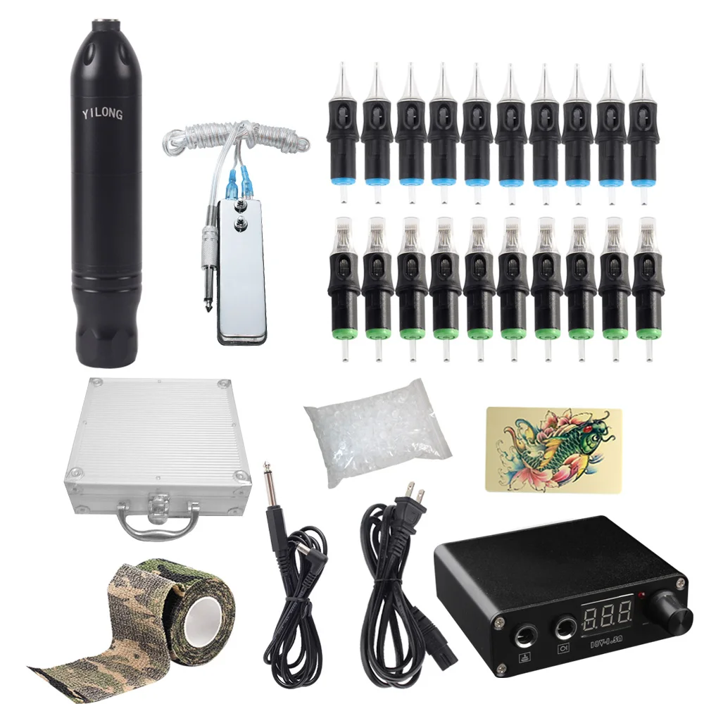 High Quality Tattoo Kit With 6th generation Rotary Pen Tattoo Cartridge Needle LCD Mini Power Equipment Supplies
High Quality Tattoo Kit With 6th generation Rotary Pen Tattoo Cartridge Needle LCD Mini Power Equipment Supplies