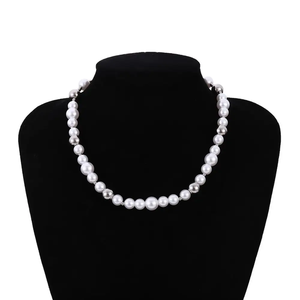 SHIXIN Charms White Pearl Necklace Stainless Steel Beads Chains Short Choker Necklaces Colar for Women 2020 Fashion Neck Jewelry
SHIXIN Charms White Pearl Necklace Stainless Steel Beads Chains Short Choker Necklaces Colar for Women 2020 Fashion Neck Jewelry