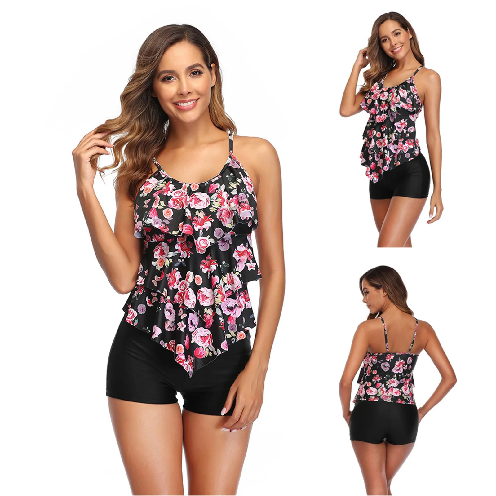2022 Womens Designers Swimwear Big Size Bikinis Sexy Floral Print Ruffle Push Up Tankini Two Piece Swimsuit Beach Style Shorts
2022 Womens Designers Swimwear Big Size Bikinis Sexy Floral Print Ruffle Push Up Tankini Two Piece Swimsuit Beach Style Shorts