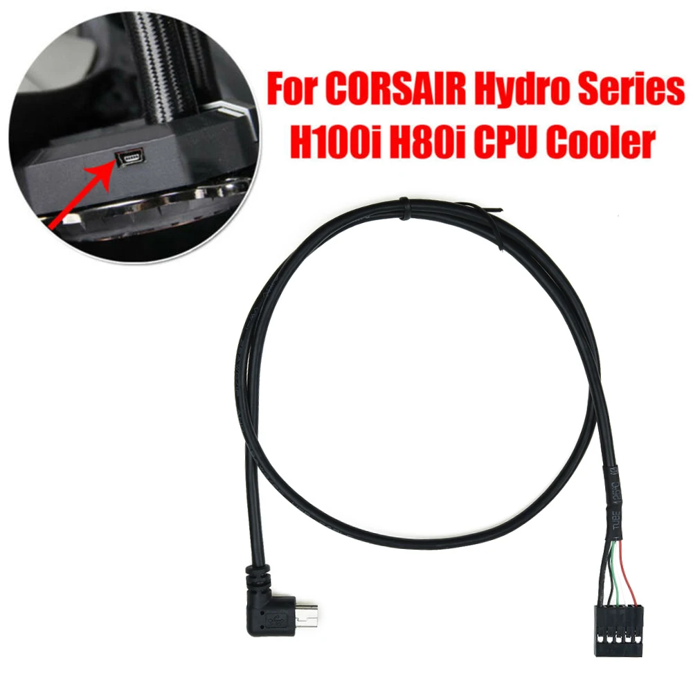 1pc USB Interface CPU Cooler Cable For CORSAIR Hydro Series H80i H100i H110i H115i Black Plastic Material 58cm Corsair USB
1pc USB Interface CPU Cooler Cable For CORSAIR Hydro Series H80i H100i H110i H115i Black Plastic Material 58cm Corsair USB