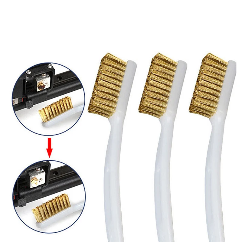 2pcs 3D Printer Cleaner Tool Copper Wire Brush Handle For Nozzle Heater Block
2pcs 3D Printer Cleaner Tool Copper Wire Brush Handle For Nozzle Heater Block