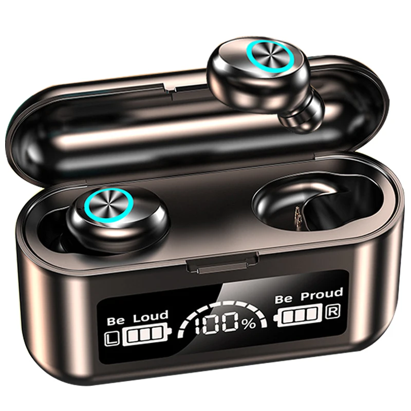TWS Bluetooth 5.0 Earphone Stereo Wireless Headphone with Microphone Gamer Headset Mini Touch Earbuds 2000mAh Power Bank VS F9
TWS Bluetooth 5.0 Earphone Stereo Wireless Headphone with Microphone Gamer Headset Mini Touch Earbuds 2000mAh Power Bank VS F9