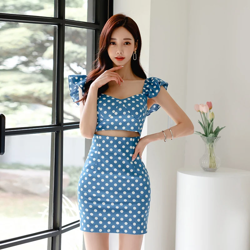 Summer Polka Dots Print Hollow Out Waist Sexy Sheath Mini Dress Female New Womemn Elegant Cotton Ruffles Bodycon Dresses
Summer Polka Dots Print Hollow Out Waist Sexy Sheath Mini Dress Female New Womemn Elegant Cotton Ruffles Bodycon Dresses