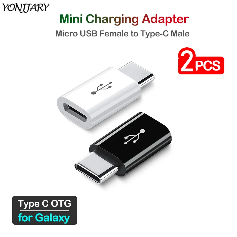 2 шт. Micro USB к Type C зарядный адаптер для Samsung Galaxy C5 C7 C9 Pro A6s A8s A9s A3 A5 A7 2017 A8 A9 2018 S10 Note 10