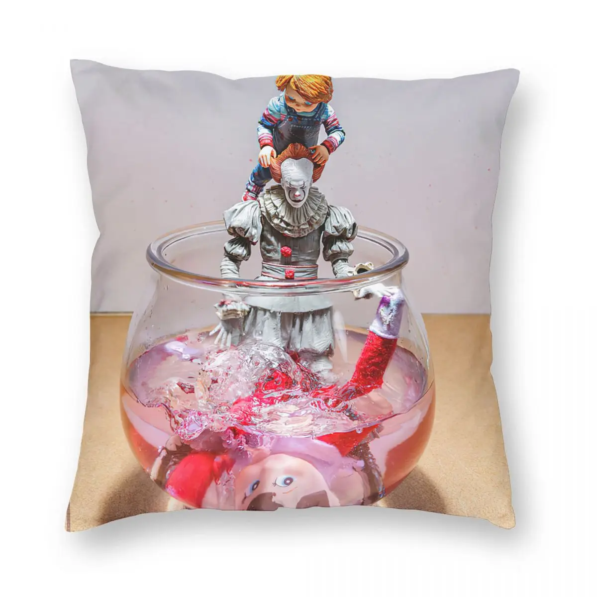 Chucky And Pennywise Drowning Pillowcase Soft Polyester Cushion Cover Decor Halloween Throw Pillow Case Cover Home 45X45cm
Chucky And Pennywise Drowning Pillowcase Soft Polyester Cushion Cover Decor Halloween Throw Pillow Case Cover Home 45X45cm