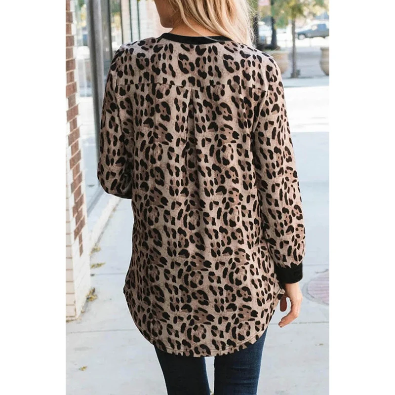 2020 Black Leopard Splicing Long Sleeve Plus Size Top Mujer Camisetas Woman Tshirts Vetement Femme Round Neck Mulher Camisetas
2020 Black Leopard Splicing Long Sleeve Plus Size Top Mujer Camisetas Woman Tshirts Vetement Femme Round Neck Mulher Camisetas