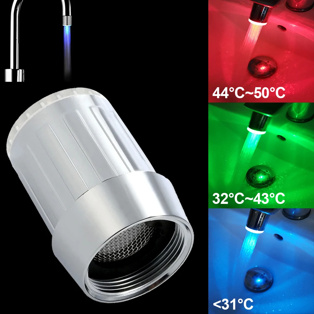 LED Light Faucet Color Changing Temperature Sensitive Sink Faucet Tap Gradient LED Water Faucet For Kitchen Bathroom Accessories
LED Light Faucet Color Changing Temperature Sensitive Sink Faucet Tap Gradient LED Water Faucet For Kitchen Bathroom Accessories