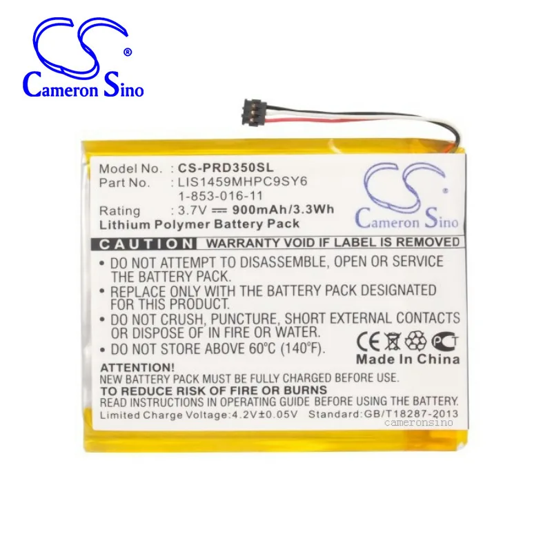 CameronSino for SONY PRS-350 PRS-350SC PRS-650 PRS-650BC PRS-650RC 1-853-016-11 LIS1459MHPC9SY6) battery
CameronSino for SONY PRS-350 PRS-350SC PRS-650 PRS-650BC PRS-650RC 1-853-016-11 LIS1459MHPC9SY6) battery