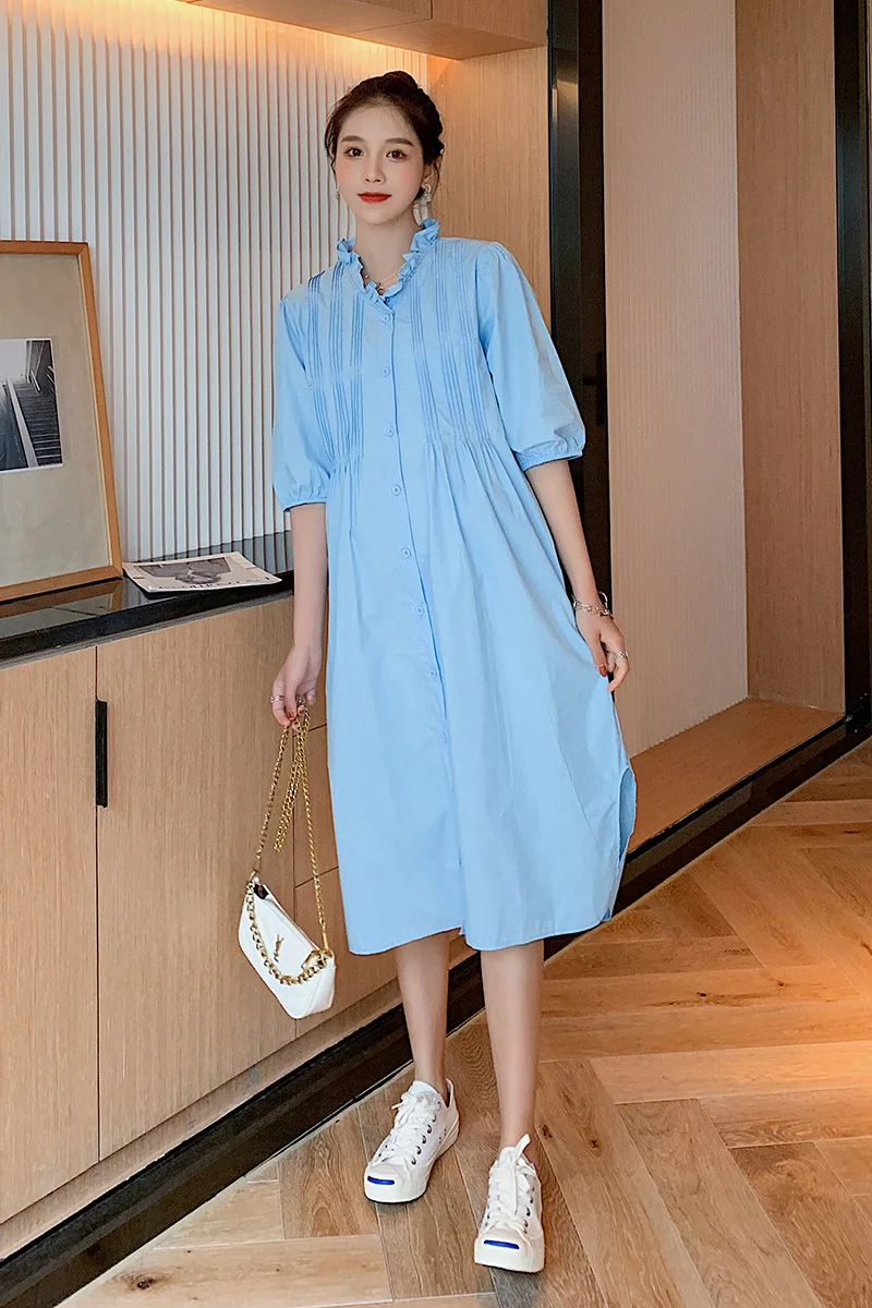 9982# Summer Chic Ins Korean Fashion Cotton Maternity Dress Elegant A Line Slim Clothes for Pregnant Women Pregnancy Clothing
9982# Summer Chic Ins Korean Fashion Cotton Maternity Dress Elegant A Line Slim Clothes for Pregnant Women Pregnancy Clothing
