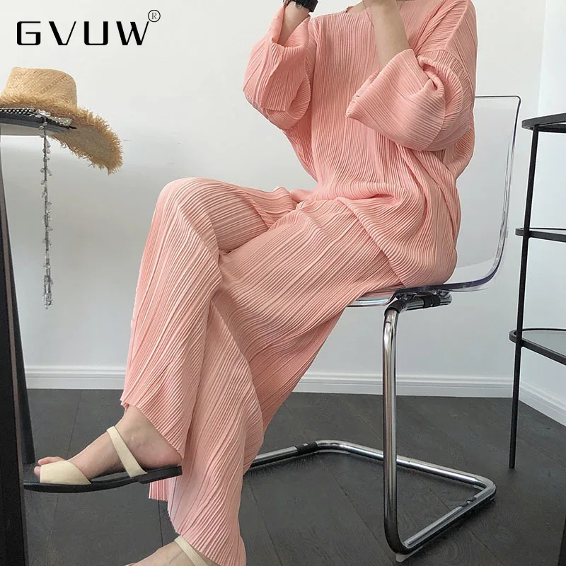GVUW Summer New Slacks Lazy Elastic Drop High Waist Pleated Wide Leg Loose And Thin Sunscreen Pants Women KB91064
GVUW Summer New Slacks Lazy Elastic Drop High Waist Pleated Wide Leg Loose And Thin Sunscreen Pants Women KB91064