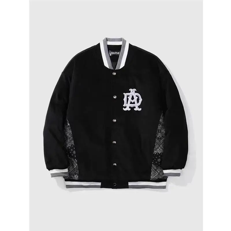 2021 new spring and autumn men's stitching letters embroidered baseball jacket fashion jacket
2021 new spring and autumn men's stitching letters embroidered baseball jacket fashion jacket
