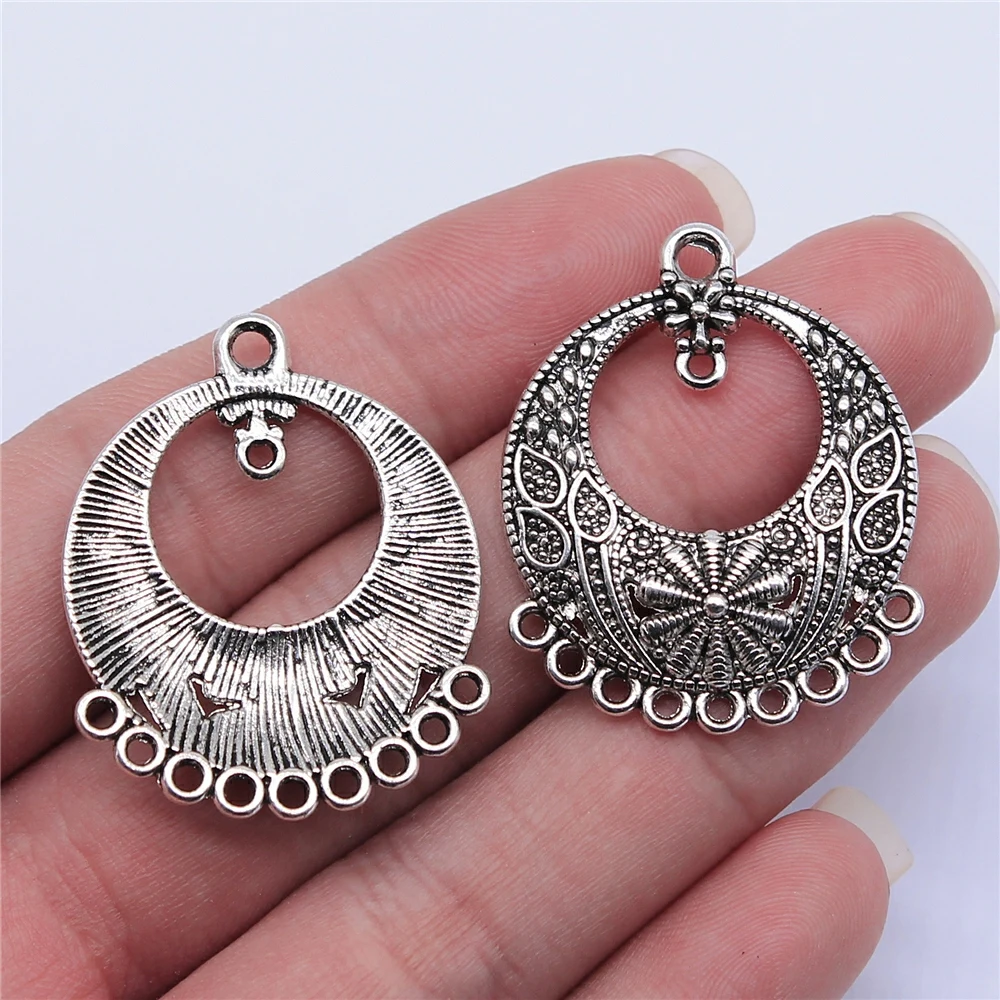 4pcs 36x29mm Antique Silver Plated Round Earring Connector For Jewelry Making DIY Jewelry Findings
4pcs 36x29mm Antique Silver Plated Round Earring Connector For Jewelry Making DIY Jewelry Findings