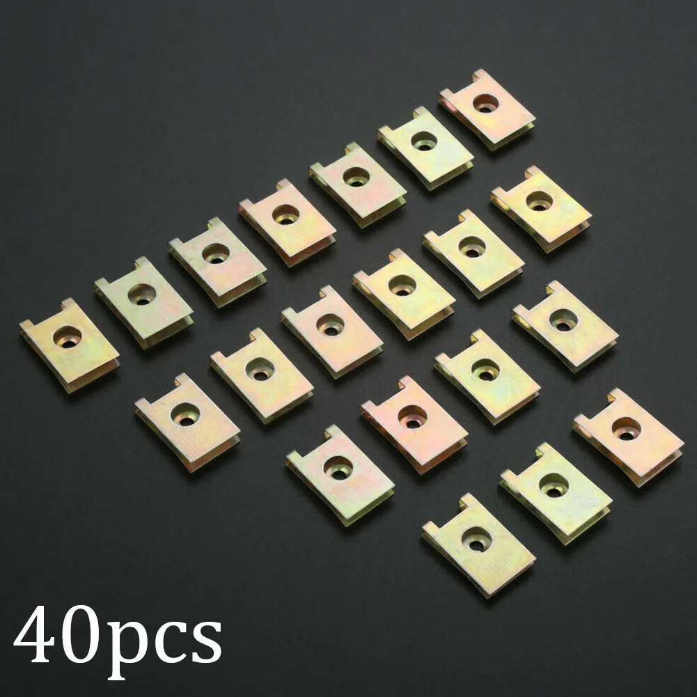 40pcs Car Screw Base U-Type Clips Car Fastener Clips Motor Automobile Engine Fender Bumper Guard Plate Clamp
40pcs Car Screw Base U-Type Clips Car Fastener Clips Motor Automobile Engine Fender Bumper Guard Plate Clamp