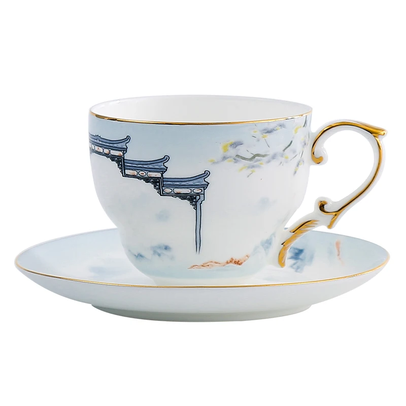 Chinese Porcelain Tea Cup Set Gold Rim Eco Friendly Vintage Ceramic Coffee Cup Set Saucer Spoon Crockery Xicara Drinkware EB50BD
Chinese Porcelain Tea Cup Set Gold Rim Eco Friendly Vintage Ceramic Coffee Cup Set Saucer Spoon Crockery Xicara Drinkware EB50BD