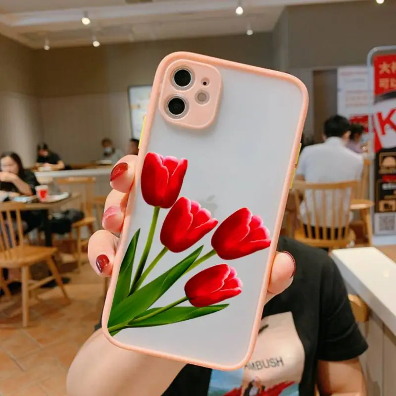 tulip Phone Case Simple Matte Bumper Phone Case For iphone12 11 Pro Max X XS Max XR 7 8 Plus 12mini Shockproof Cover
tulip Phone Case Simple Matte Bumper Phone Case For iphone12 11 Pro Max X XS Max XR 7 8 Plus 12mini Shockproof Cover