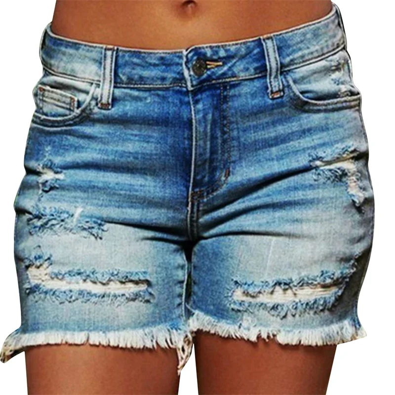Blue Ripped Denim Shorts With Tassel Pockets Women 2021 Summer Streetwear High Waist Button Up Sexy Hole Rave Jean Shorts
Blue Ripped Denim Shorts With Tassel Pockets Women 2021 Summer Streetwear High Waist Button Up Sexy Hole Rave Jean Shorts