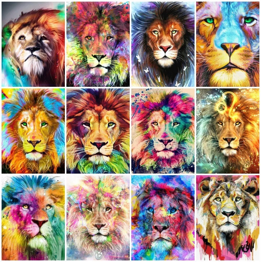 AZQSD 5D DIY Diamond Painting Lion Colorful Cross Stitch Diamond Embroidery Animals Mosaic Full Kits Handmade Gift Home Decor
AZQSD 5D DIY Diamond Painting Lion Colorful Cross Stitch Diamond Embroidery Animals Mosaic Full Kits Handmade Gift Home Decor