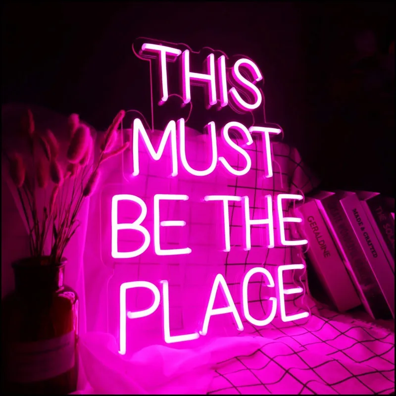 Custom Led Aesthetic this is must be the place Flex Light Sign For Home Room Wall Decor Kawaii Anime Cute Bedroom Decoration
Custom Led Aesthetic this is must be the place Flex Light Sign For Home Room Wall Decor Kawaii Anime Cute Bedroom Decoration