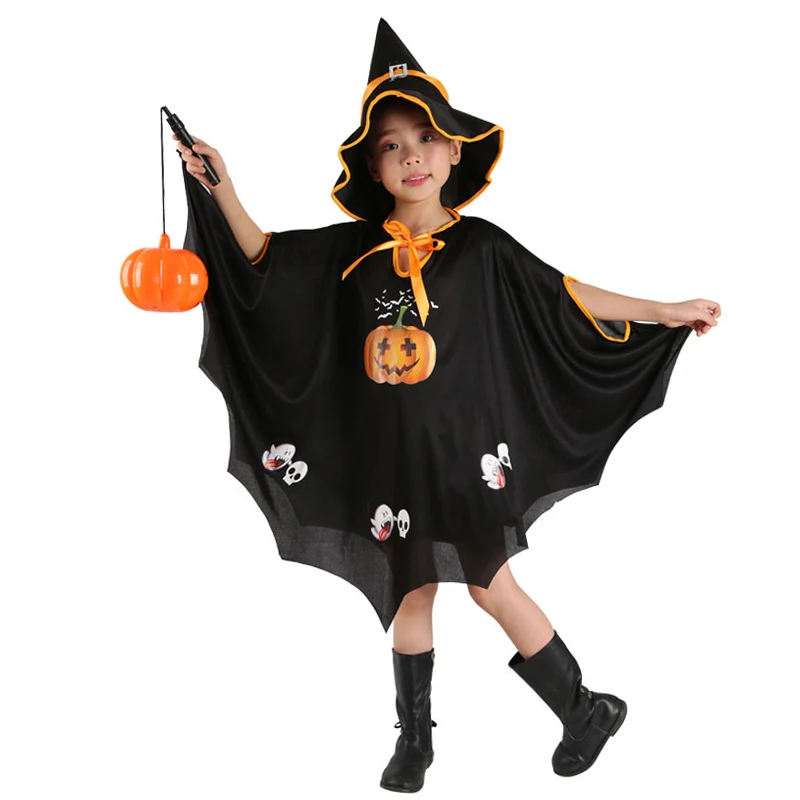 Scary Witch Robe Girl Pumpkin Draculaura Clothes Disguise Cloak Horror Halloween Costumes For Kids Child Carnival Dress Fantasia
Scary Witch Robe Girl Pumpkin Draculaura Clothes Disguise Cloak Horror Halloween Costumes For Kids Child Carnival Dress Fantasia