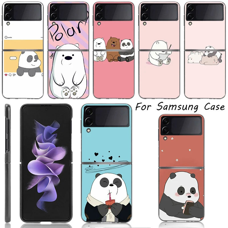 Cartoon Panda Bear Case For Samsung Galaxy Z Flip 3 Funda ZFlip3 Cover Luxury Black Shell Hard Shockproof Back Phone Coque
Cartoon Panda Bear Case For Samsung Galaxy Z Flip 3 Funda ZFlip3 Cover Luxury Black Shell Hard Shockproof Back Phone Coque