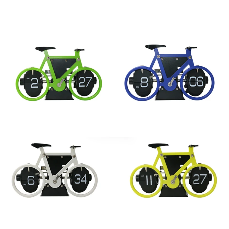 Creative Flip Clock Bicycle Shaped Clock Table Alarm Travel Clock Home Decorative
Creative Flip Clock Bicycle Shaped Clock Table Alarm Travel Clock Home Decorative