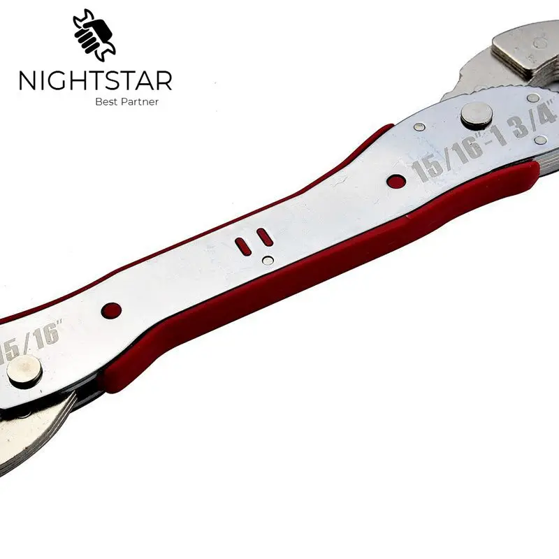 Binoax 9-45mm Double Head Magic Wrench Universal Adjustable Key Spanners Multitool For Hex Triangle Four Corners Nut Bolt
Binoax 9-45mm Double Head Magic Wrench Universal Adjustable Key Spanners Multitool For Hex Triangle Four Corners Nut Bolt