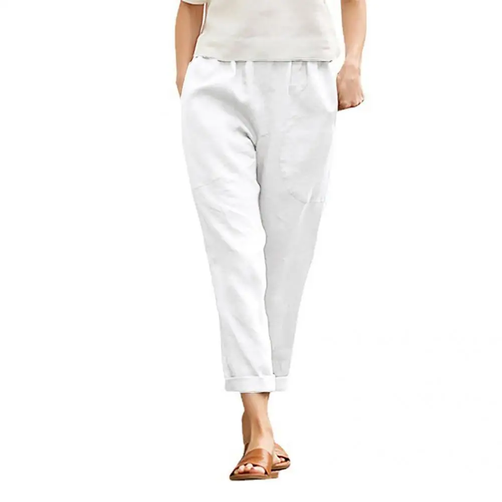 Simple Fashion Elastic Waist Solid Color Women Pants Comfy Loose Pants Elastic Waist for Training
Simple Fashion Elastic Waist Solid Color Women Pants Comfy Loose Pants Elastic Waist for Training
