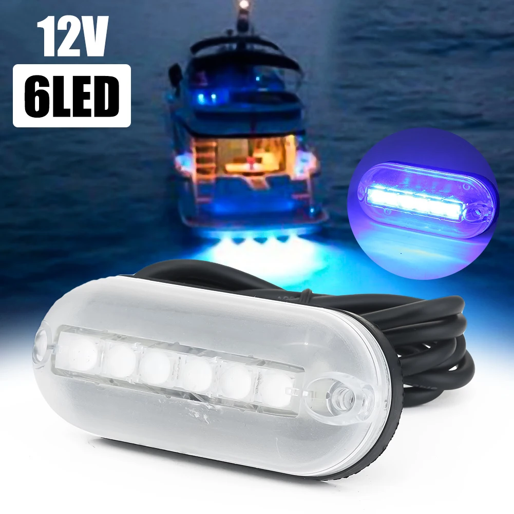 6 LED Underwater Fishing Light 12V Boat Night Lighting Water Landscape Lamp Marine Yacht Underwater Lights
6 LED Underwater Fishing Light 12V Boat Night Lighting Water Landscape Lamp Marine Yacht Underwater Lights