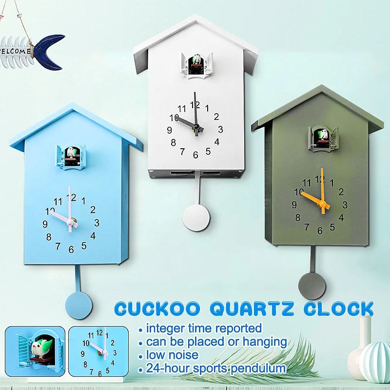 Modern Plastic Bird Cuckoo Design Quartz Wall Hanging Horologe Clock Timer Quartz Wall Clock for Home Living Room Office Decor
Modern Plastic Bird Cuckoo Design Quartz Wall Hanging Horologe Clock Timer Quartz Wall Clock for Home Living Room Office Decor