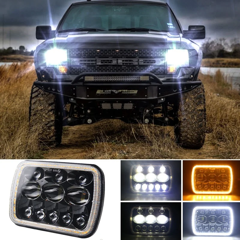 5X7 Inch LED Head Light Lamp DRL Headlight Crystal Clear Hi-Lo Beam DRL Light for Jeep Wrangler Truc with the Aperture
5X7 Inch LED Head Light Lamp DRL Headlight Crystal Clear Hi-Lo Beam DRL Light for Jeep Wrangler Truc with the Aperture