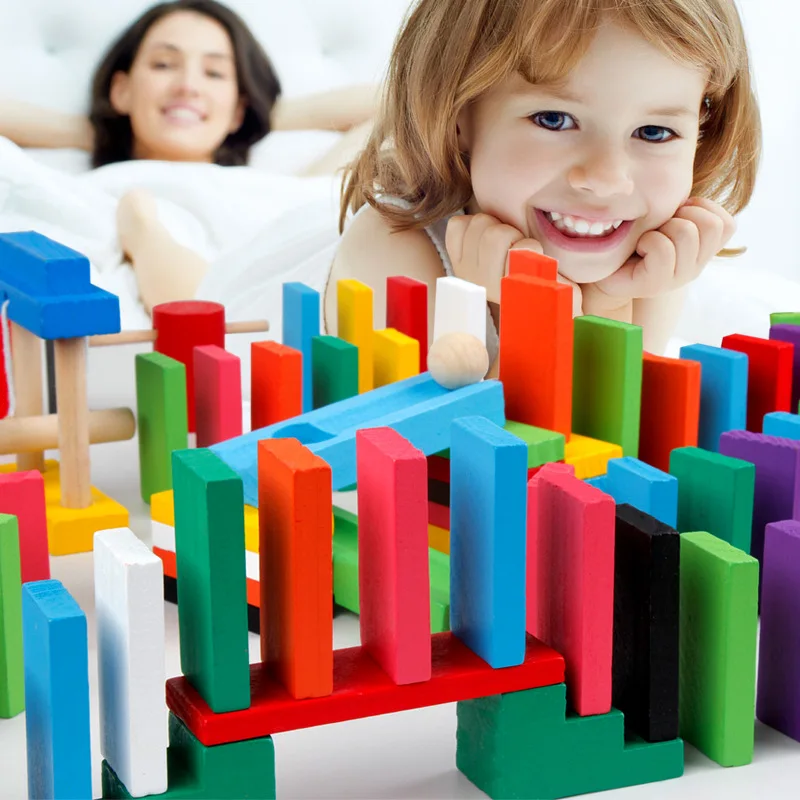 Baby Wood 12 Colors 120 Tablets Domino Contains set 10pcs Domino's Accessories Children's Montessori Wooden Building Blocks Toys
Baby Wood 12 Colors 120 Tablets Domino Contains set 10pcs Domino's Accessories Children's Montessori Wooden Building Blocks Toys