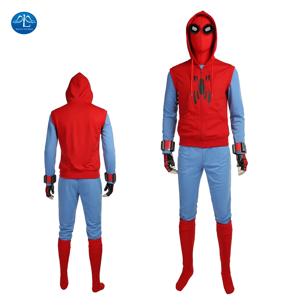 ManLuYunXiao Spider Cosplay Man Homecoming Peter Parker Costume Halloween Costume Men Full Set With Mask Custom Made Red Hoodie
ManLuYunXiao Spider Cosplay Man Homecoming Peter Parker Costume Halloween Costume Men Full Set With Mask Custom Made Red Hoodie