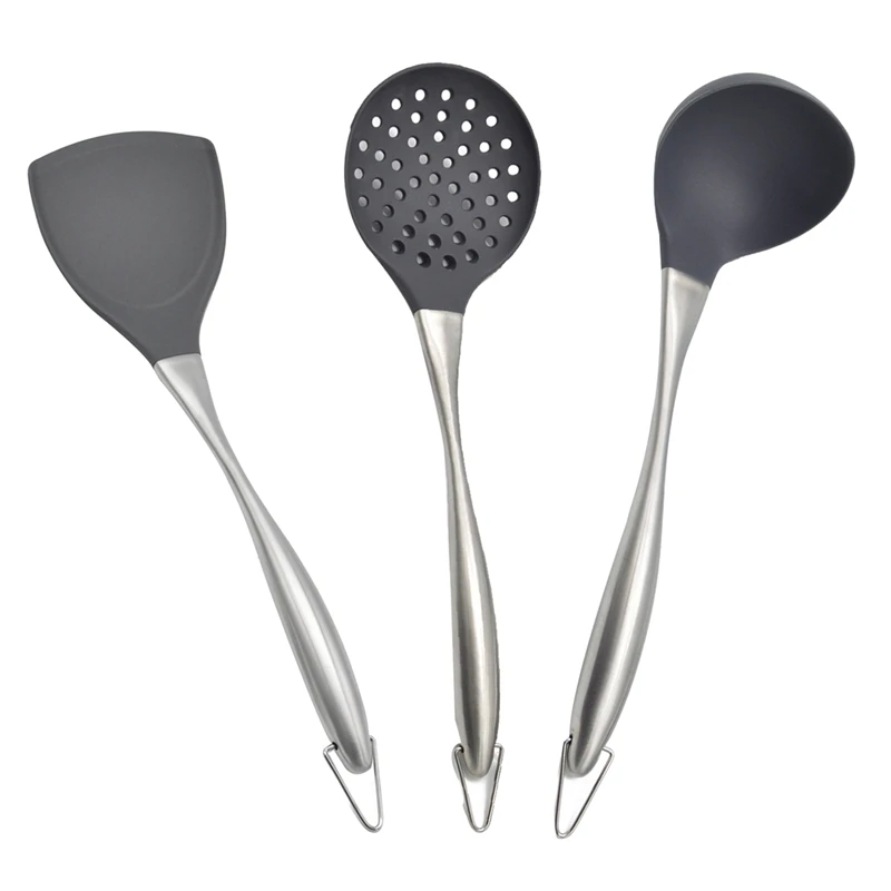 1Pc Kitchen Utensils Silicone Nonstick Cooking Gadgets Stainless Steel Handle Cooking Tools
1Pc Kitchen Utensils Silicone Nonstick Cooking Gadgets Stainless Steel Handle Cooking Tools