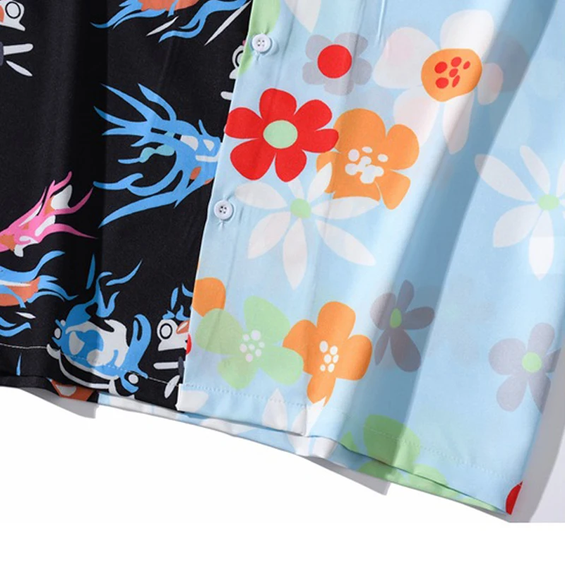 ELKMU Hawaiian Shirts Men Streetwear Graffiti Color Block Patchwork Beach Shirt Hip Hop Holiday Short Sleeve Summer Tops HE516
ELKMU Hawaiian Shirts Men Streetwear Graffiti Color Block Patchwork Beach Shirt Hip Hop Holiday Short Sleeve Summer Tops HE516