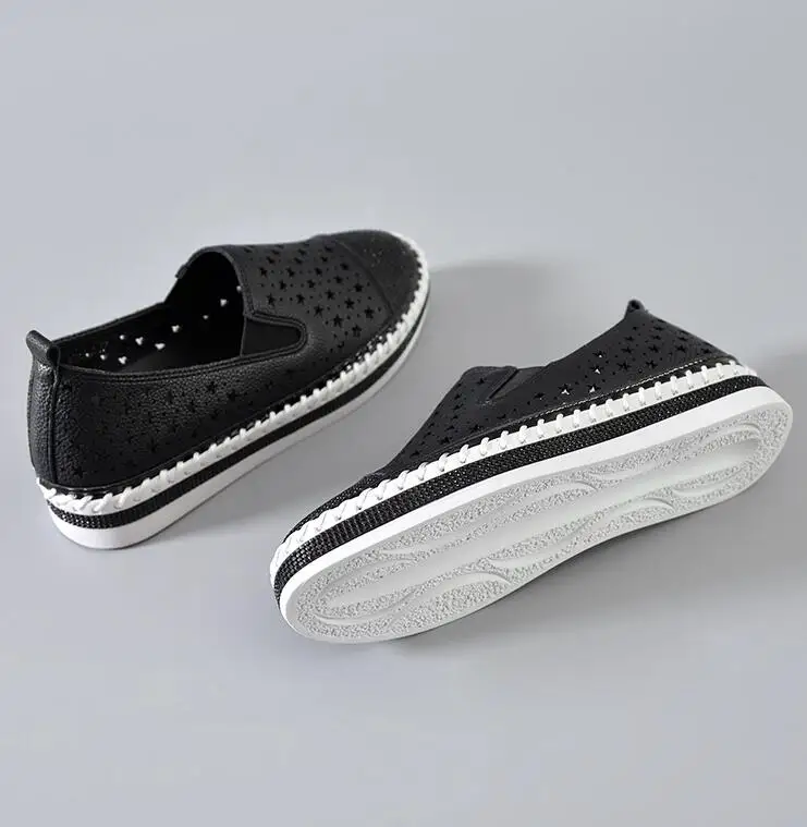 Summer Women Hollow out loafers Flats Fisherman Soft leather Shoes Woman Casual Rhinestone platform Shoes Glitter Espadrilles
Summer Women Hollow out loafers Flats Fisherman Soft leather Shoes Woman Casual Rhinestone platform Shoes Glitter Espadrilles