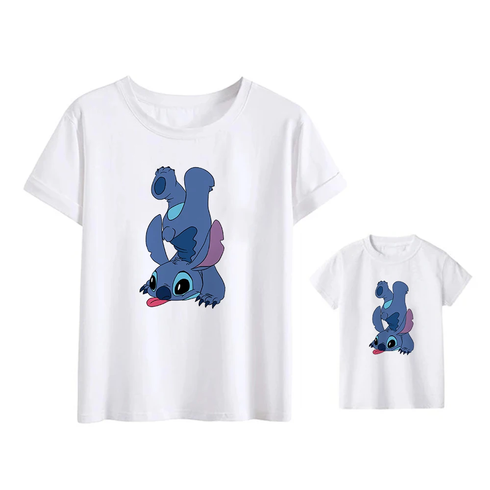 Disney Kawaii Funny Stitch T-shirts Fashion New Family Look Clothing Kids Popular Cartoon Tops Mother and Daughter Clothes
Disney Kawaii Funny Stitch T-shirts Fashion New Family Look Clothing Kids Popular Cartoon Tops Mother and Daughter Clothes