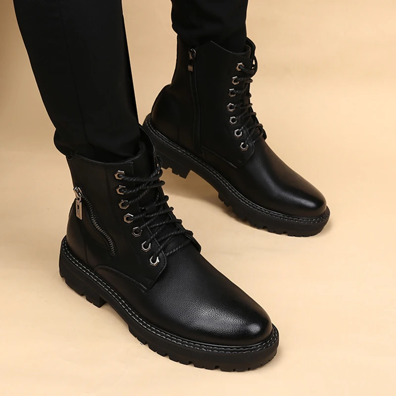 Korean style mens fashion genuine leather boots tide platform shoes handsome cowboy boot spring autumn ankle botas zapato hombre
Korean style mens fashion genuine leather boots tide platform shoes handsome cowboy boot spring autumn ankle botas zapato hombre