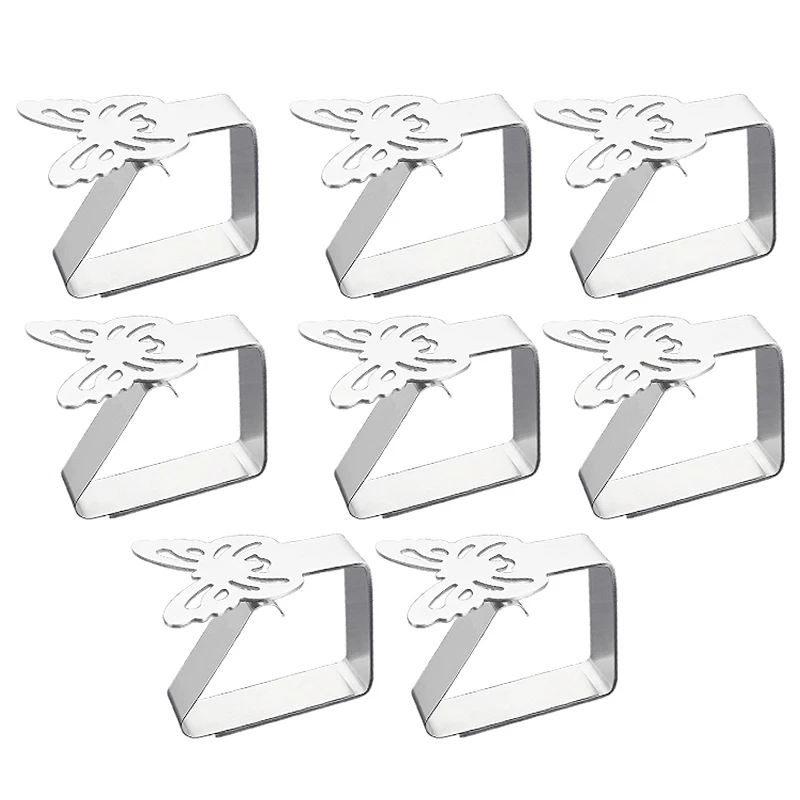 8 шт., утолщенные держатели для скатертей из нержавеющей стали, кухонные зажимы для скатерти, Нескользящие держатели для стола, бабочки CNIM Hot
8 шт., утолщенные держатели для скатертей из нержавеющей стали, кухонные зажимы для скатерти, Нескользящие держатели для стола, бабочки CNIM Hot