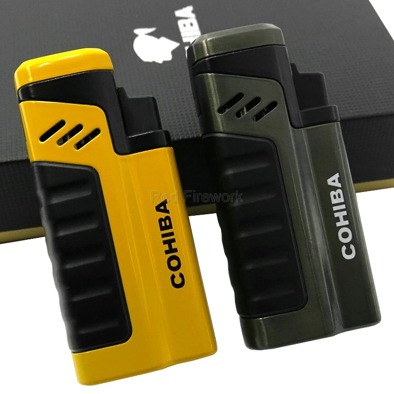 COHIBA брендовая ветрозащитная Зажигалка для сигарет, металлическая заправляемая зажигалка, 4 фонарь, струйная зажигалка с подарочной коробко...
COHIBA брендовая ветрозащитная Зажигалка для сигарет, металлическая заправляемая зажигалка, 4 фонарь, струйная зажигалка с подарочной коробко...