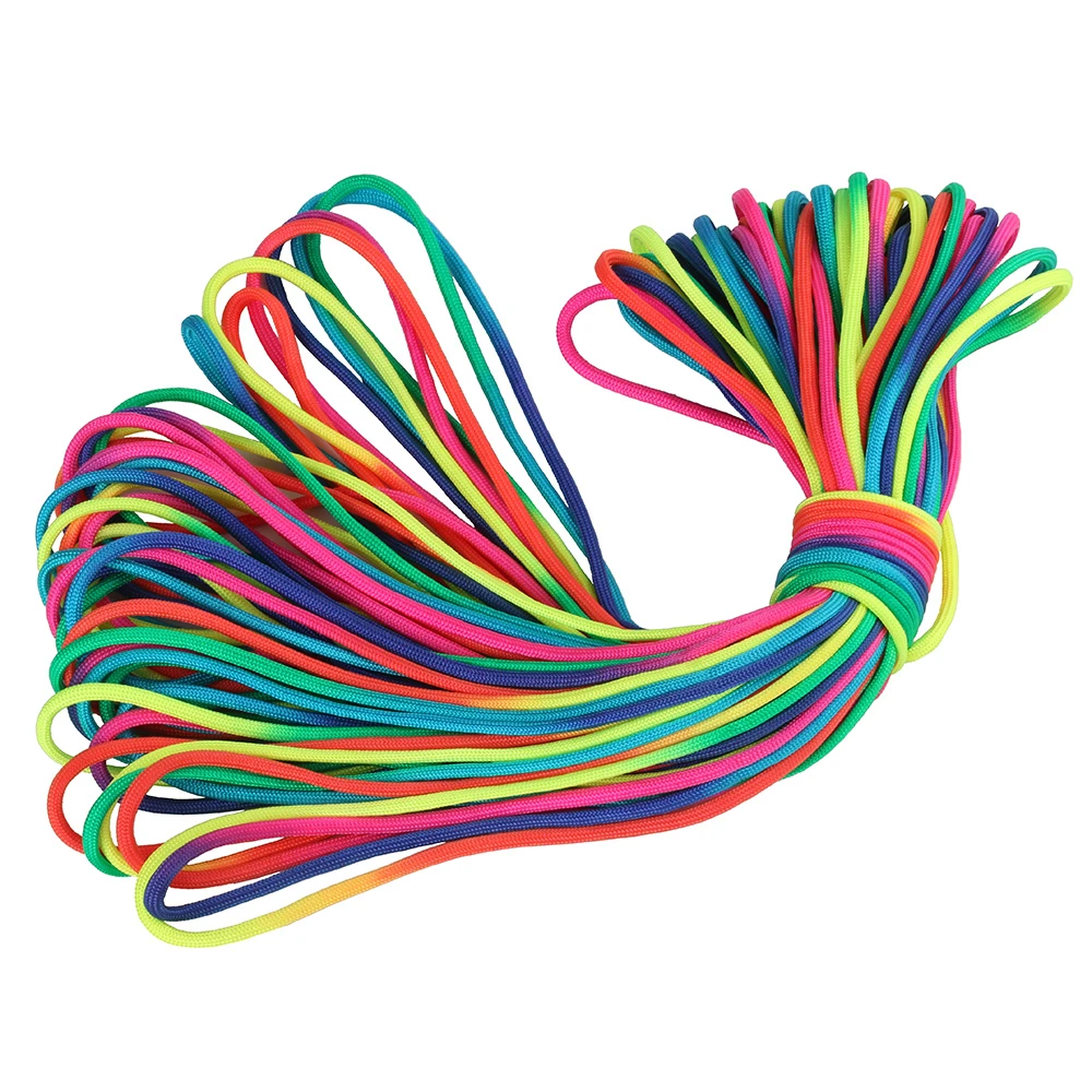 Colorful Rainbow Cord Parachute Cord Paracord Tie Dye Style Type III 7 Strand 550 Paracord 100meters
Colorful Rainbow Cord Parachute Cord Paracord Tie Dye Style Type III 7 Strand 550 Paracord 100meters